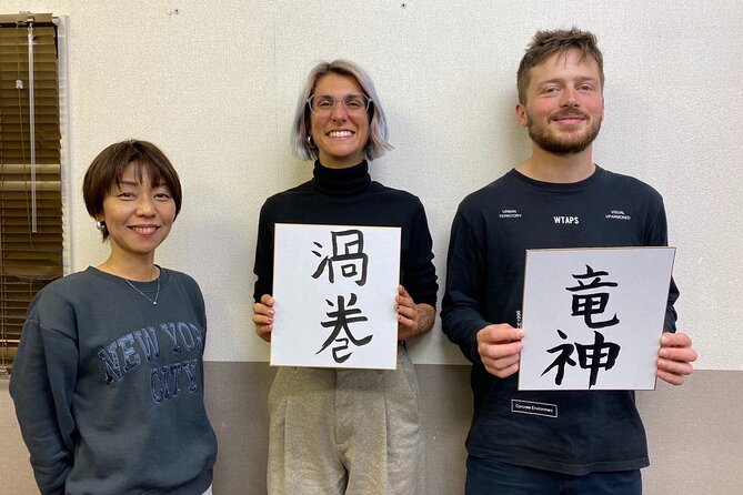Calligraphy Workshop in Namba, Dotonbori - Meet the Teachers: Nao, Stephan/Stephen, Shaun, and Sensai Coaching Style