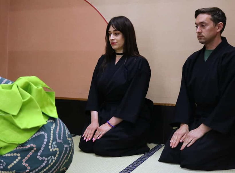 Learn Zen in a class of making Matcha tea near Osaka Castle - Stepping through the tea room at Samurai Honor, Osaka