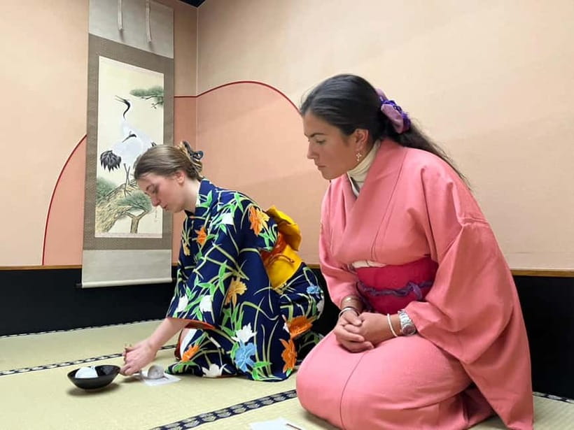 Learn Zen in a class of making Matcha tea near Osaka Castle - Price and value: $40 for matcha, wagashi, kimono, and a guide