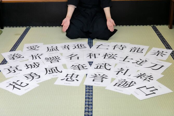 Learning Zen of Japanese Calligraphy in kimono near Osaka Castle - The 1-hour flow: what happens from first brush to final draft