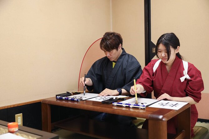 Learning Zen of Japanese Calligraphy in kimono near Osaka Castle - Value check: is $43.59 for one hour actually a good deal?