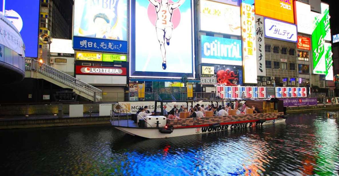 Osaka: Dotonbori District River Cruise with Drink Discount - The 20-minute flow: how the cruise moves past Osaka’s neon icons