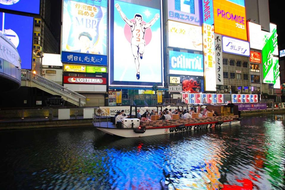 Osaka: Dotonbori District River Cruise with Drink Discount - Timing tip: go at dusk for the full Dotonbori effect