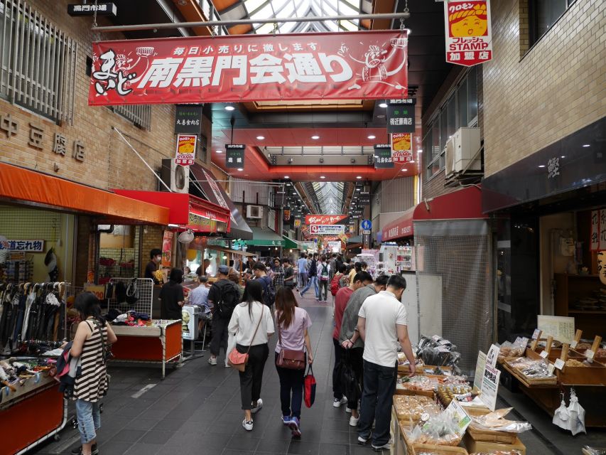 Osaka: Full-Day Sightseeing Tour by Private Vehicle - Kuromon Ichiba Market: history and a unique working-street vibe