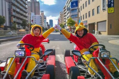 Osaka Go Karting Tour with Funny Costume - The Funny Costume Part: Easy Photos, Real Street Attention