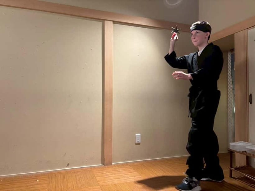 Osaka: Ninja Experience Cafe in Dotonbori - Weapon Training Flow: Shuriken, Blowgun, and Katana Steps