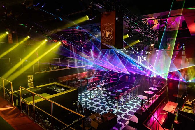 Osaka: PICCADILLY PREMIUM DINNER SHOW&NIGHTCLUB with Tasting - The Shows and Music: Aerial Acts, Drums, DJ Time, and Sumo on Some Nights
