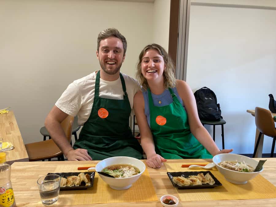 Osaka: Ramen and Gyoza Cooking Class in Dotonbori - Cooking Sun Osaka and Finding Room 807 Without Stress