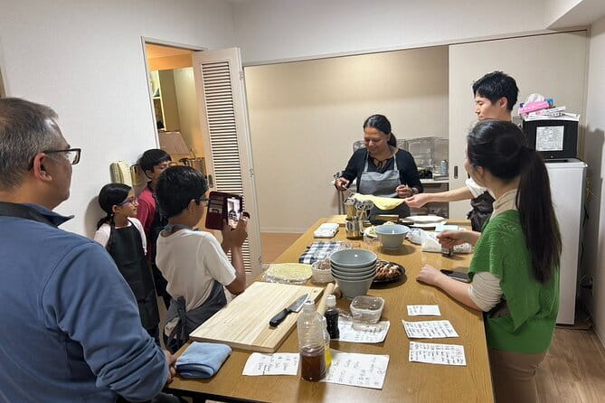 Osaka Ramen Cooking Class "Learn here and make it at home" - The instructor setup: English, Japanese, and Spanish support
