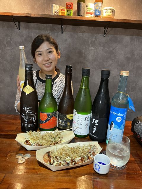 Osaka Sake Tasting with Takoyaki Cooking - Pairing your drink with the takoyaki you made