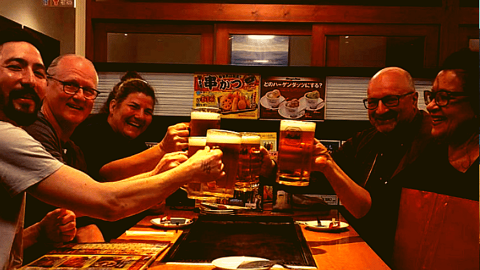 Osaka: Shinsekai Food Tour with 13-15 Dishes at 5 Eateries - Shinsekai on Foot: Arcades, Side Lanes, and Japanese-Only Menus