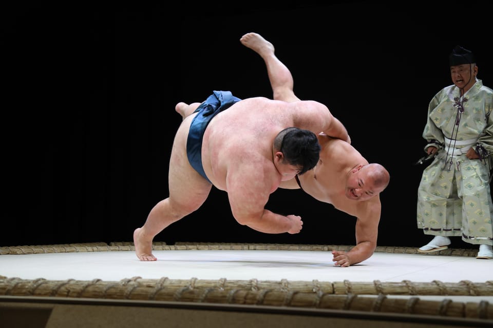 Osaka: Sumo Stage Show with Bento or Snack + Fight & Photo - Finding THE SUMO HALL HIRAKUZA OSAKA on Namba Parks 8F