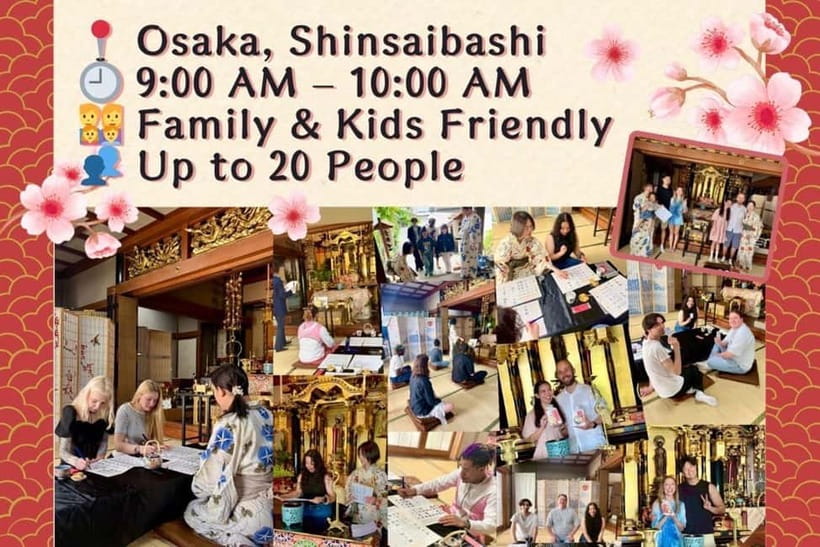 Osaka: Temple Tour and Traditional Calligraphy Lesson - Key Highlights You’ll Care About